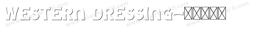 Western Dressing字体转换
